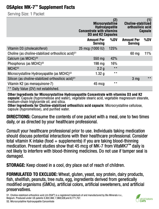 OSAplex MK-7 (60 Packets)-Vitamins & Supplements-Xymogen-Pine Street Clinic