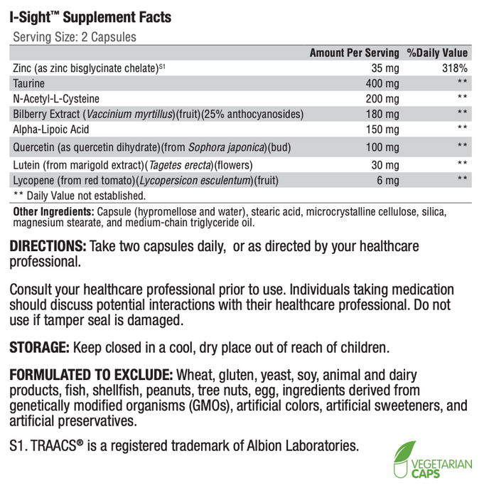 I-Sight (60 Capsules)-Vitamins & Supplements-Xymogen-Pine Street Clinic
