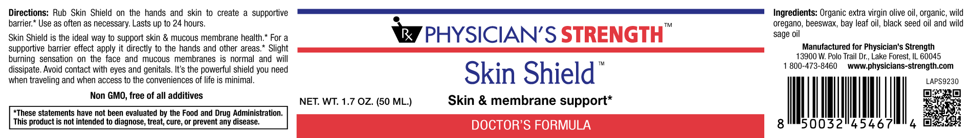 SkinShield (1.7 OZ)-Vitamins & Supplements-Physician's Strength-Pine Street Clinic
