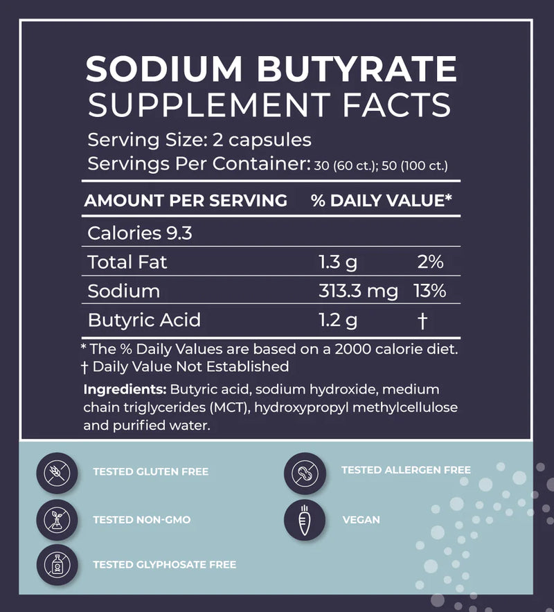 Sodium Butyrate (600 mg)