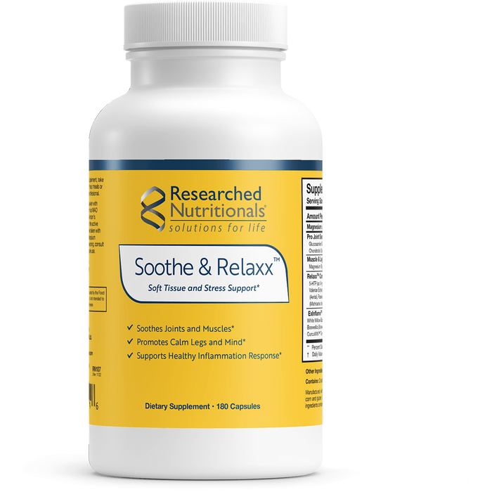 Soothe & Relaxx (180 Capsules)-Vitamins & Supplements-Researched Nutritionals-Pine Street Clinic
