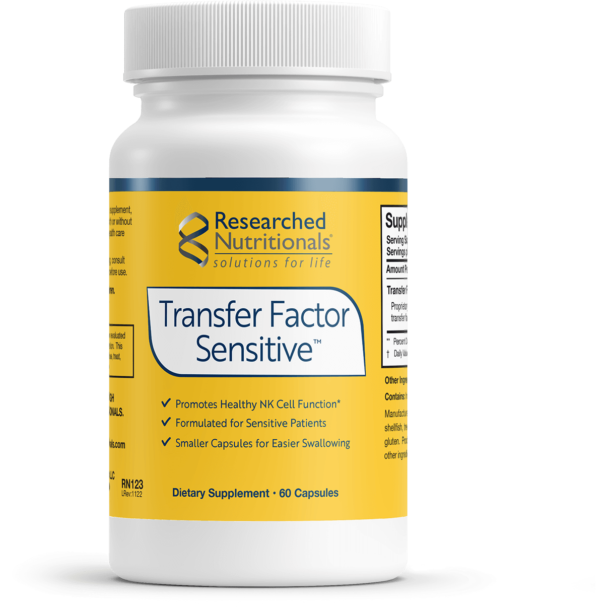 Researched Nutritionals - Transfer Factor Sensitive - 60 Capsules ...