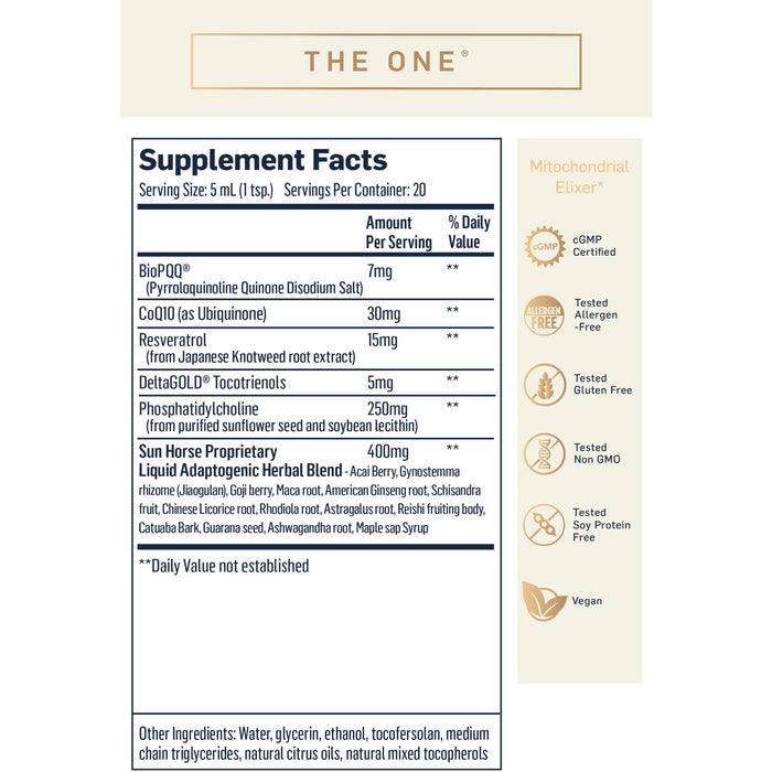 The One (3.38 Fluid Ounce Liquid)-Vitamins & Supplements-Quicksilver Scientific-Pine Street Clinic