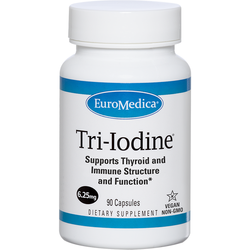 Tri-Iodine (90 Capsules)-Vitamins & Supplements-EuroMedica-6.25 mg-Pine Street Clinic