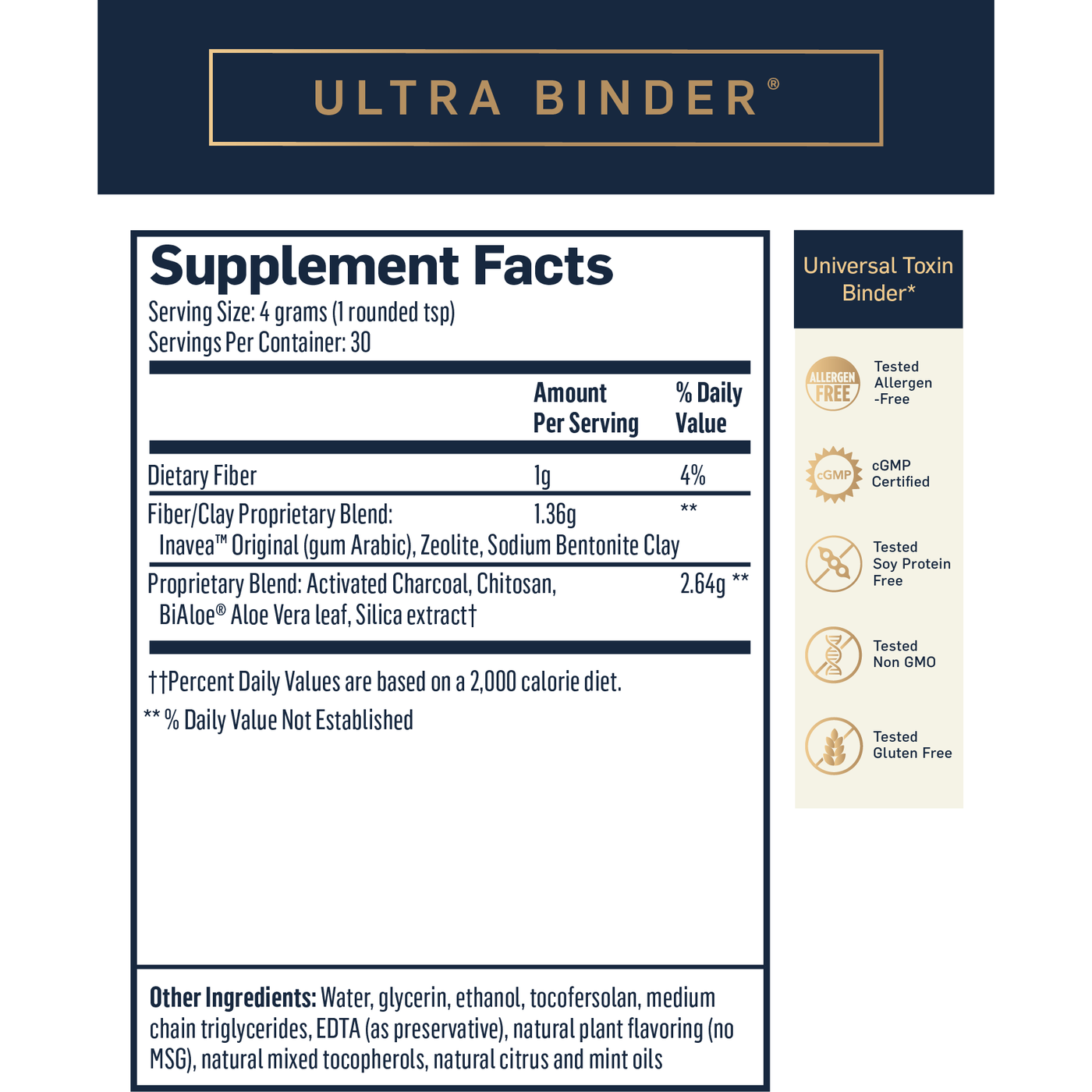 Quicksilver Scientific Ultra Binder Toxin Binder 120 Grams — Pine Street Clinic