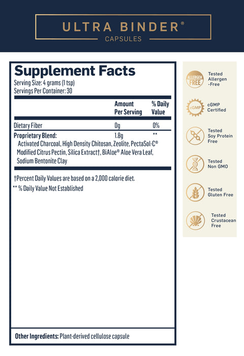 Ultra Binder Capsules (120 Capsules)-Vitamins & Supplements-Quicksilver Scientific-Pine Street Clinic
