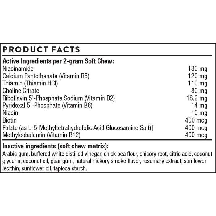 B ComplexVET (60 Soft Chews)-Vitamins & Supplements-Thorne Vet-Pine Street Clinic