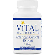 American Ginseng Extract 250mg (100 Capsules)