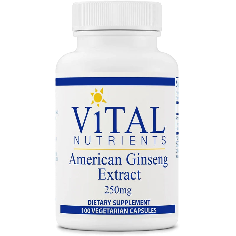 American Ginseng Extract 250mg (100 Capsules)