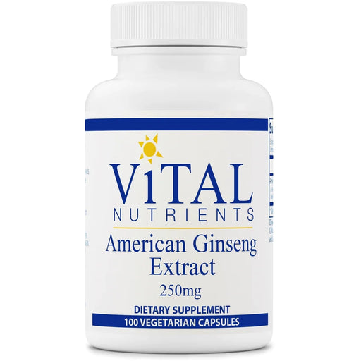 American Ginseng Extract 250mg (100 Capsules)-Vital Nutrients-Pine Street Clinic