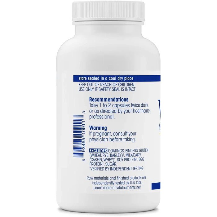 Arginine 1500 mg (120 Capsules)-Vitamins & Supplements-Vital Nutrients-Pine Street Clinic