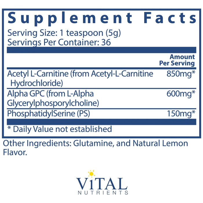 Vital Brain Powder-Vitamins & Supplements-Vital Nutrients-150 Grams-Pine Street Clinic