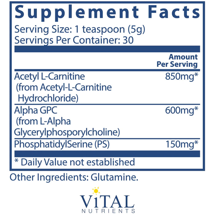 Vital Brain Powder-Vitamins & Supplements-Vital Nutrients-150 Grams-Pine Street Clinic