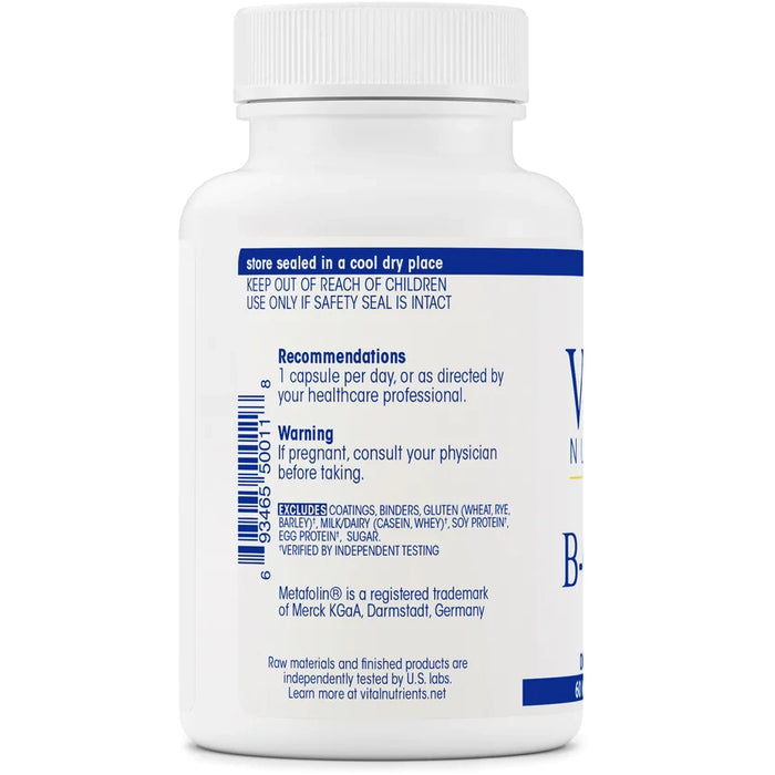 B-Complex-Vitamins & Supplements-Vital Nutrients-120 Capsules-Pine Street Clinic