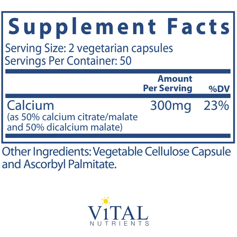 Calcium (citrate/malate) (150 mg) (100 Capsules)