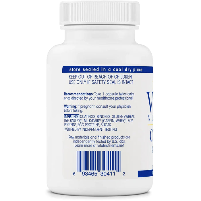 Chromium (polynicotinate) 200mcg (90 Capsules)-Vitamins & Supplements-Vital Nutrients-Pine Street Clinic