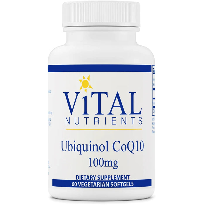 Ubiquinol CoQ10-Vitamins & Supplements-Vital Nutrients-100 mg - 60 Softgels-Pine Street Clinic