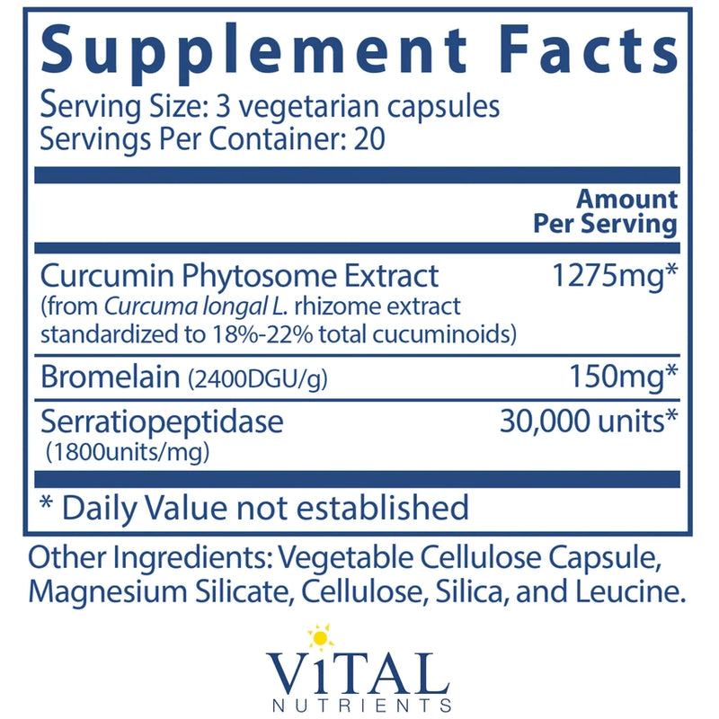 Phyto-Curcumin Plus Enzymes (60 Capsules)