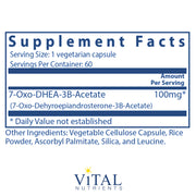 7-Keto DHEA 100 mg (60 Capsules)