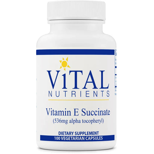 Vitamin E Succinate (100 Capsules)-Vitamins & Supplements-Vital Nutrients-Pine Street Clinic