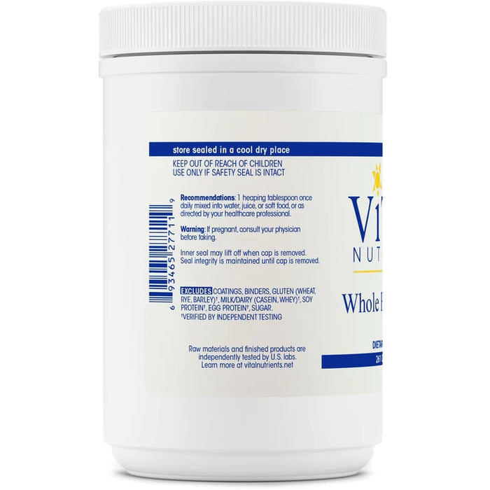 Whole Fiber Fusion (261 Grams / 9.2 Ounces Powder)-Vitamins & Supplements-Vital Nutrients-Pine Street Clinic