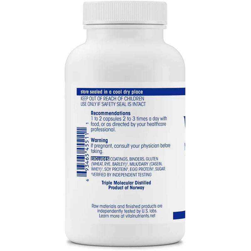 Ultra Pure Fish Oil 800 Lemon (90 Softgels)
