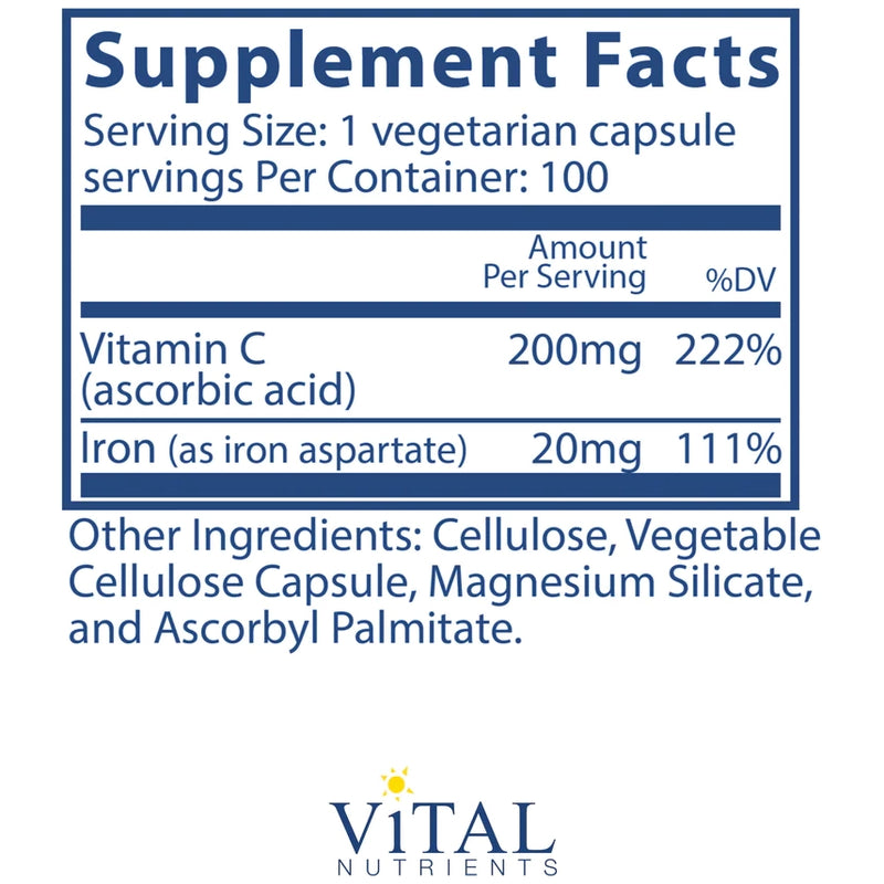 Iron Plus C (100 Capsules)