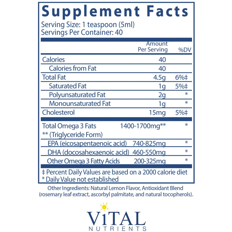 Ultra Pure Fish Oil 1400 (200 ml Liquid)