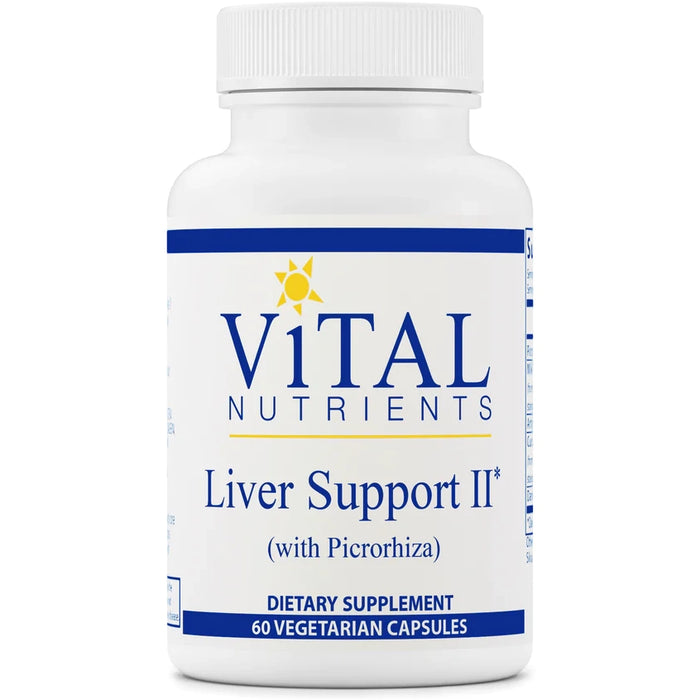 Liver Support II (with Picrorhiza) (60 Capsules)-Vitamins & Supplements-Vital Nutrients-Pine Street Clinic
