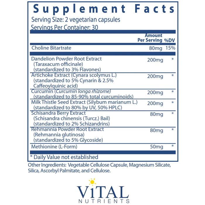 Liver Support-Vitamins & Supplements-Vital Nutrients-120 Capsules-Pine Street Clinic