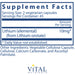 Lithium (orotate) 5 mg (90 Capsules)-Vitamins & Supplements-Vital Nutrients-Pine Street Clinic