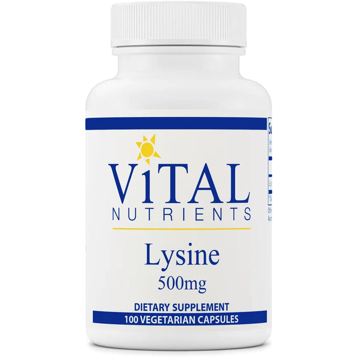 L-Lysine 500 mg (100 Capsules)-Vitamins & Supplements-Vital Nutrients-Pine Street Clinic