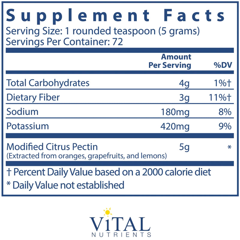 MCP (Modified Citrus Pectin) (360 Grams Powder)