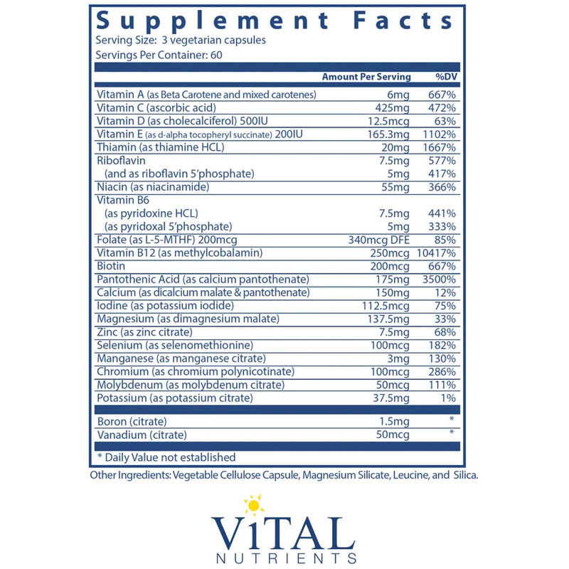 Multi-Nutrients 3 Citrate/Malate (180 Capsules)