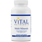 Multi-Minerals Citrate/Malate (No Copper or Iron) (120 Capsules)