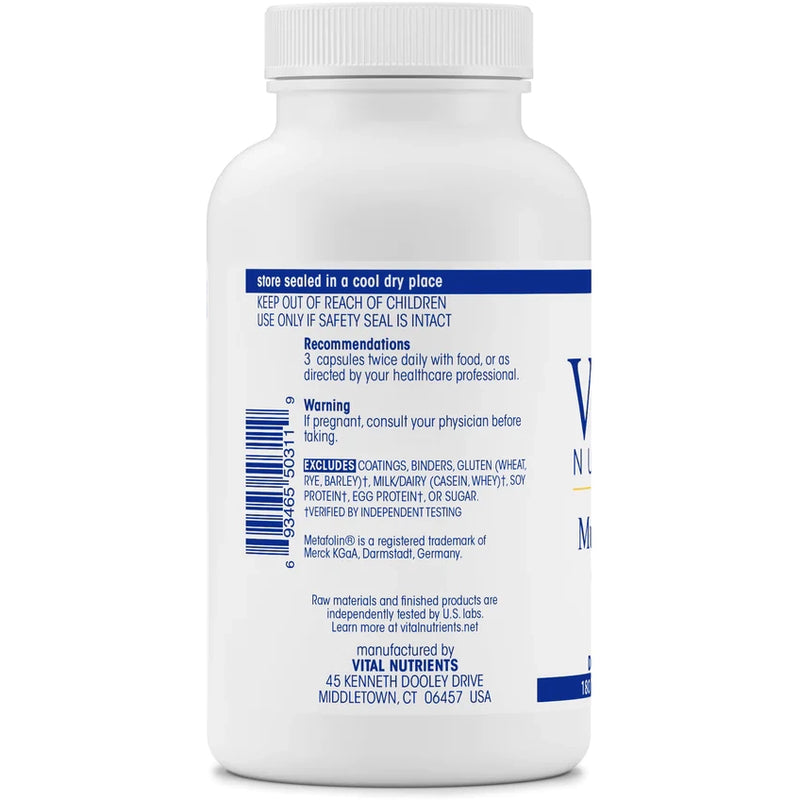 Multi-Nutrients (No Iron/Iodine) (180 Capsules)