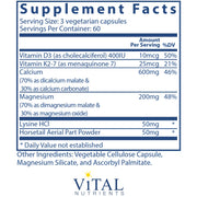 Osteo-Nutrients (w Vit K2-7) (180 Capsules)