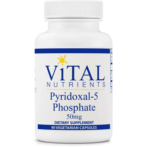 Pyridoxal-5 Phosphate 50 mg (90 Capsules)-Vitamins & Supplements-Vital Nutrients-Pine Street Clinic