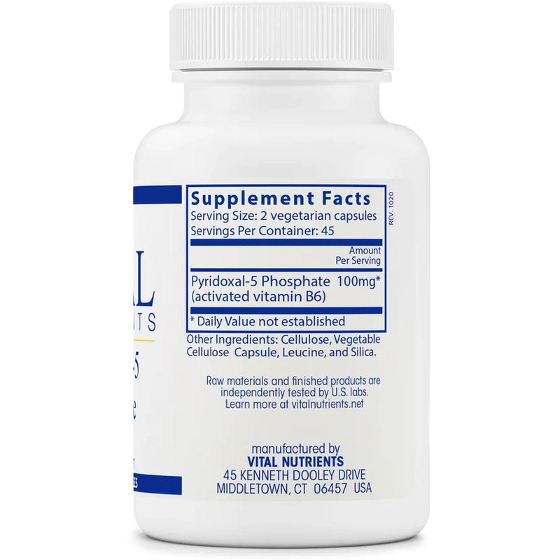 Pyridoxal-5 Phosphate 50 mg (90 Capsules)