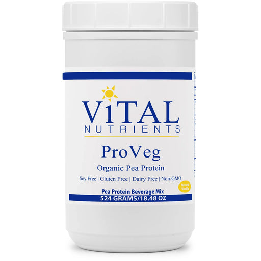 ProVeg Organic Pea Protein Vanilla (524 Grams Powder)-Vitamins & Supplements-Vital Nutrients-Pine Street Clinic