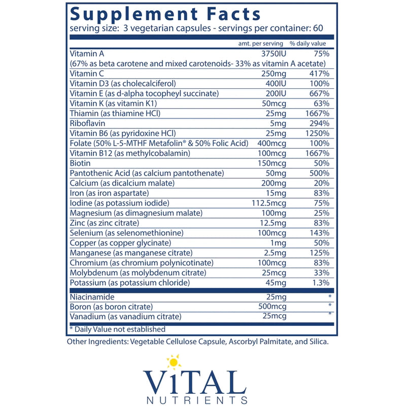 PreNatal Multi-Nutrients (180 Capsules)