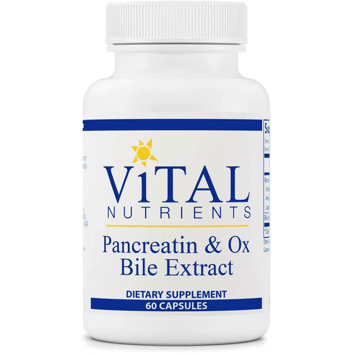 Pancreatin & Ox Bile Extract (60 Capsules)-Vitamins & Supplements-Vital Nutrients-Pine Street Clinic