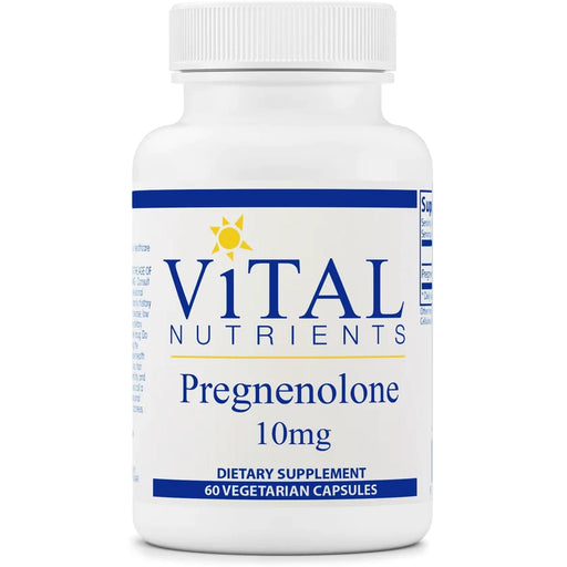 Pregnenolone 10 mg (60 Capsules)-Vitamins & Supplements-Vital Nutrients-Pine Street Clinic