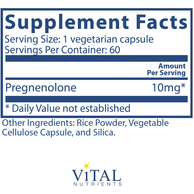 Pregnenolone 10 mg (60 Capsules)