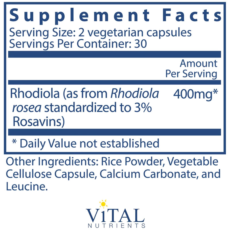 Rhodiola rosea 3%