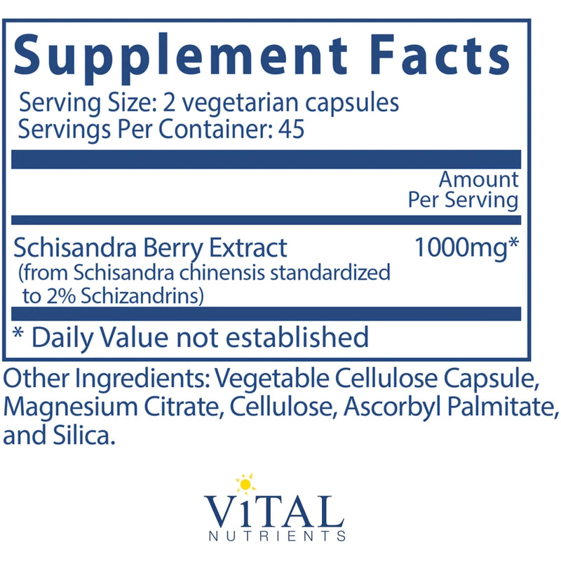 Schisandra Extract 1000 mg (90 Capsules)