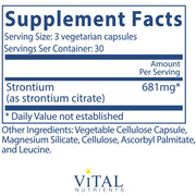Strontium (Citrate) 227 mg (90 Capsules)