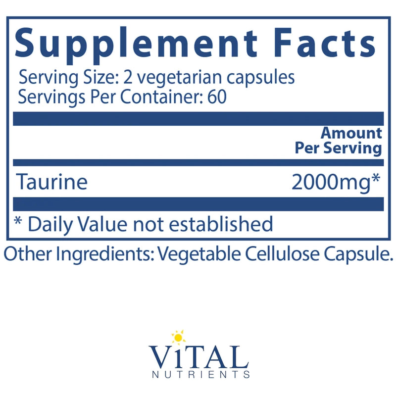 Taurine 1000 mg (120 Capsules)