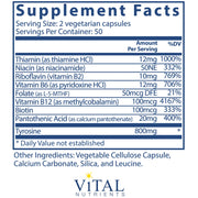 Tyrosine and B Vitamins (100 Capsules)