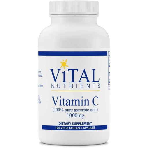 Vitamin C (100% pure) (1000 mg)-Vitamins & Supplements-Vital Nutrients-120 Capsules-Pine Street Clinic